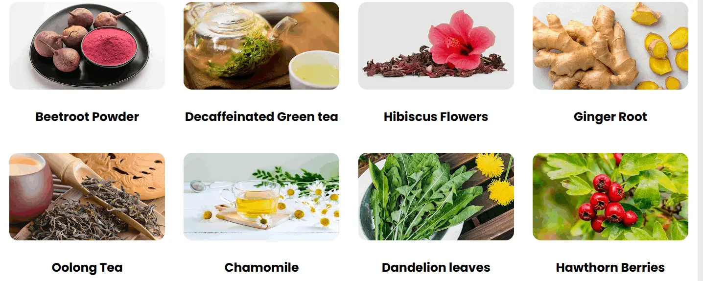 Ingredients of Cardio Slim Tea